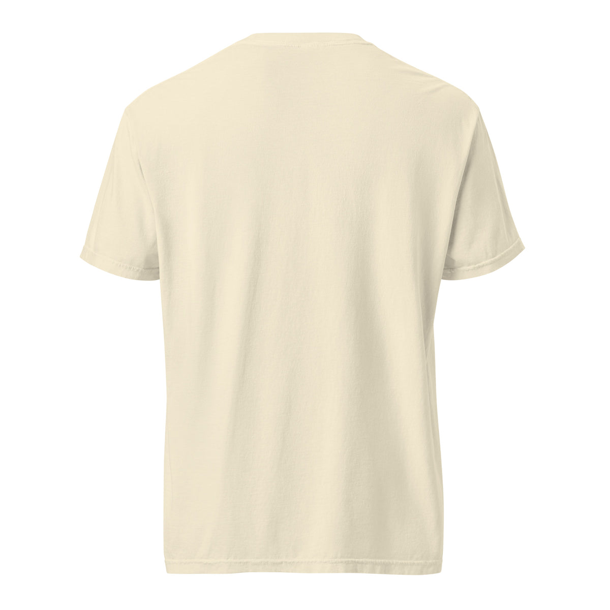 Surveyor’s Line Roman groma graphic T-shirt in Ivory, blank back supplier digital mockup