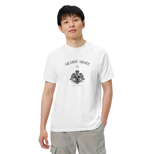 Grande Armée Napoleonic Eagle T-Shirt in White, additional front view
