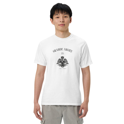 Grande Armée Napoleonic Eagle T-Shirt in White, front view